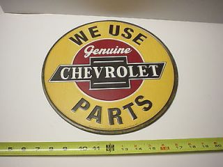 LARGE CHEVROLET PARTS METAL/STEEL SIGN OFFICAL GM LICENSED PRODUCT
