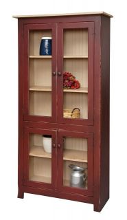   Curio Cabinet Hutch Pantry Bookcase Country Kitchen Cottage Furniture