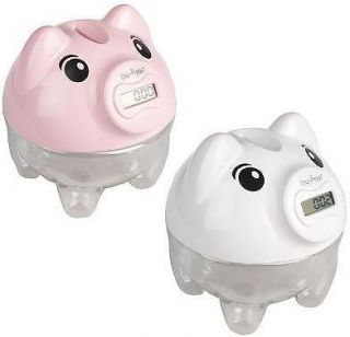 Digi Piggy LCD Digital Coin Counting Bank Double Pack Pink & White 