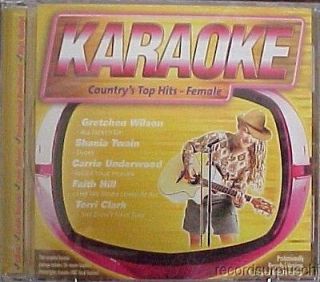 Countrys Top Hits Female Karaoke CD CD+G Twain Hill Gretchen Wilson 