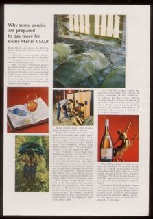 1968 Remy Martin VSOP cognac casks in storage photo ad