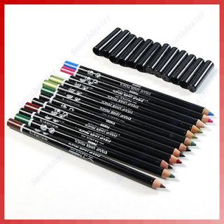 12 x Pro Cosmetic Makeup Eyeliner EYE/LIP Liner Pencil