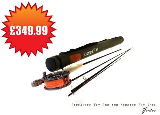 Flextec Streamtec Fly Rod AND Aerotec Reel Package Price RRP £359.99 