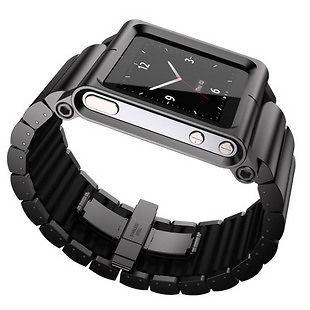   LunaTik Leather Aluminum Watch Band Strap for iPod Nano 6 6th Gen