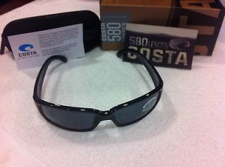 NEW Costa Del Mar Sunglasses Caballito Black Gray Plastic 580P CL 11 