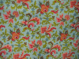 PROVENCE FLORAL ON GREEN BY DONNA WILDER FOR FABRIC TRADITIONS