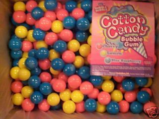 COTTON CANDY Bulk Vending 1 24mm Gum Balls 3 Pounds Approx 165 