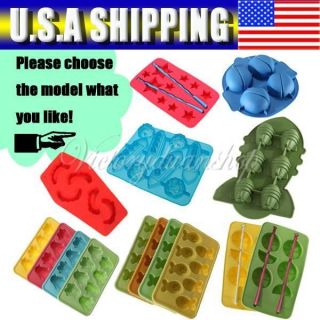   rubber ICE CUBE TRAY Melt crayons, Jello or Candy mold US Shipping