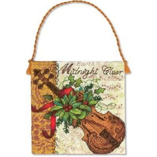 Counted Cross Stitch Kit VIOLIN ORNAMENT; New Release
