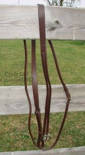 NEW Brown Leather Running Martingale Full Size English, Dressage