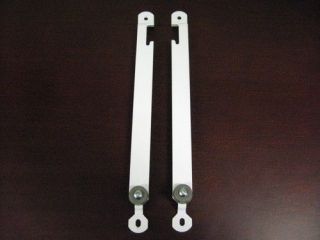 Baby Crib Hardware Lower Metal Track(Pair) with Rubbers