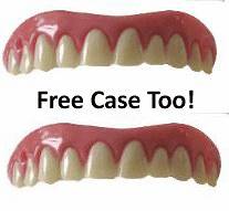   medium Instant Smile Teeth UPPER VENEER secure cosmetic false dental