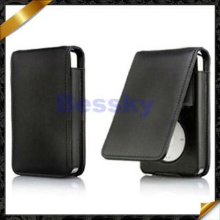 Leather Flip Case Cover Skin for Apple iPod Classic 80 120GB