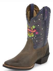 NIB Womens Tony Lama ST1002 Marne Lucky Stars Western Cowboy Boots