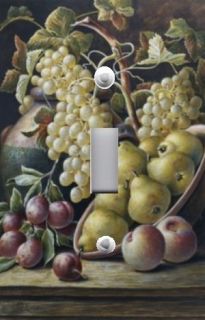 Light Switch Plate Switchplate Cover GRAPES ON VINE WITH PEARS 