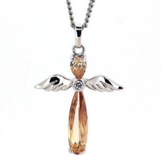 angel cross necklace in Necklaces & Pendants