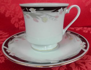 Michelle Crown Ming China Cup and Saucer Set Footed