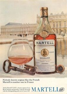 1963 Martell VSOP Ad   Nobody Knows Cognac Like French