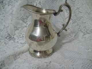 National Silver Company Creamer 3002 Silver on Copper 5 1/8 Excellent 