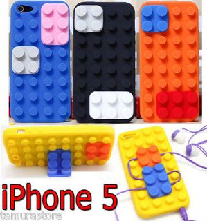   iPhone 5 soft silicon Lego brick cover durable case phone accessory