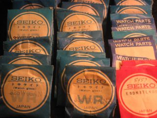 NOS Watch Crystal   Various Sizes For Seiko Watches