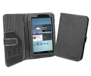   Galaxy Tab 2 7.0 (7 inch) Tablet Black Book Style Leather Cover Case