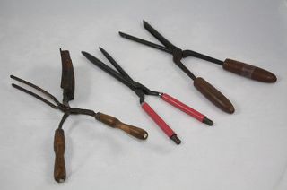 Antique Curling & Crimping Irons ~ Wooden Handles ~ Aicer Paris 