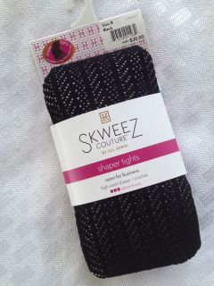   by Jill Zarin high waist SHAPER TIGHTS crochet black Size B $30