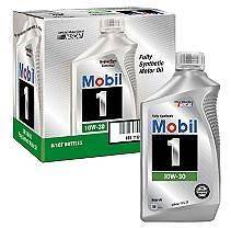   Mobil 1 10W 30 Fully Synthetic Motor Oil   24 QUARTS   BRAND NEW