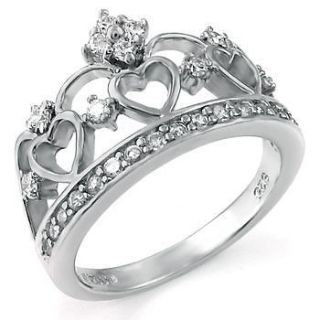 sterling silver crown ring in Fashion Jewelry