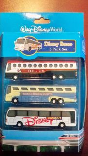 DISNEY BUSES 3 PACK SET NEW IN BOX CRUISE LINE PICK UP, AIRPORT PICK 