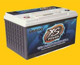 XS Power Deep Cycle 12 Volt 12V AGM Power Cell Battery D6500 Brand New 