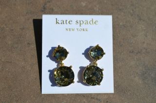 Kate Spade New York Crystal Cort Drop Earrings NWT
