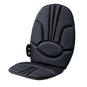   Soothing Home Office Car Chair Black Vibration Heat Back Massager