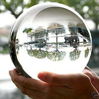 HOT SELL HUGE ASIAN CLEAR CRYSTAL BALL SPHERE 100MM + STAND