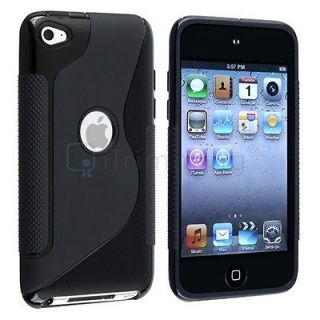   HYBRID TPU Gel Skin Soft Case COVER+GUARD for iPod Touch 4 G 4th Gen