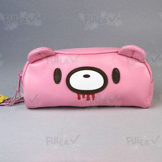 Gloomy Bear Head Pink Pencil Bag Cosmetic Bag Purse #079