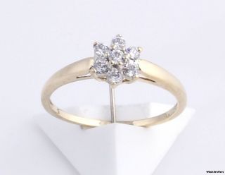 cubic zirconia ring 10k gold in Fashion Jewelry