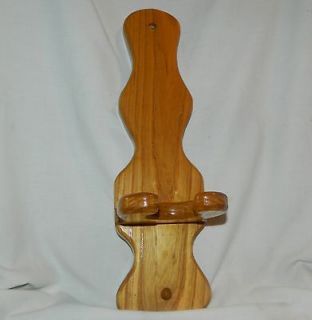 Custom Made Crafted Wooden hair iron & dryer holder WHITE ASH