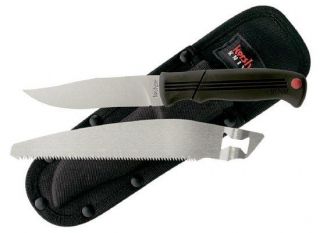 Kershaw Hunters Blade Trader Knife w/ Saw and Sheath Model 1094HBT 