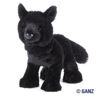 New Webkinz Plush Black Wolf Plush with unused code
