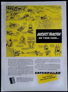 1956 Caterpillar Diesel D2 Farm Tractors Magazine Ad