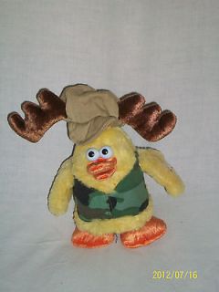   Dan Dee Yellow Chick Moose Hat Does Chicken Dance Stuffed Animal Plush