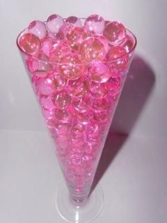 Pretty in Pink Round Vase Filler Water Beads (4oz. bulk pk makes 3 