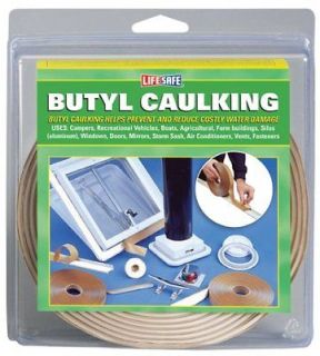 Incom RE20759 .75 Inch by 20 Foot Butyl Caulking Tape, White