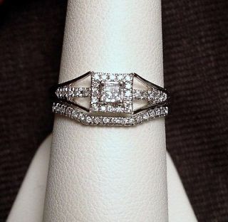 princess cut diamond wedding set in Engagement/Wedding Ring Sets 