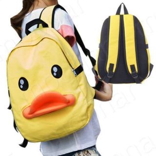   Canvas Duck Backpack School Bookbag Tote Handbag Rucksack Travel