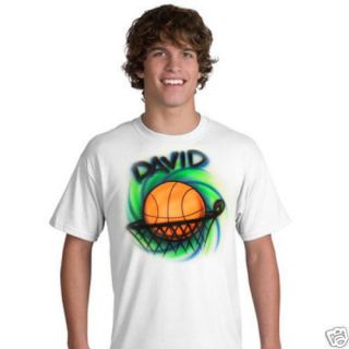 Personalized Basketball airbrush shirt any name custom