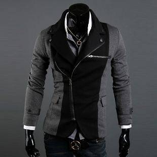   Mens Slim Fit Small Suit/Coat/Jacket Color Dark Grey Size US/UK M 3184