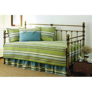 Piece Daybed Set Green Stripe Bedding Home Decor Bedroom Easy Nice 